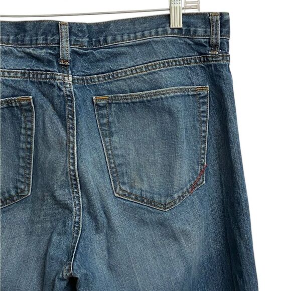 Banana Republic Men's Relaxed Fit Jeans Size 36x30 Blue Faded Light Distress - Picture 9 of 16